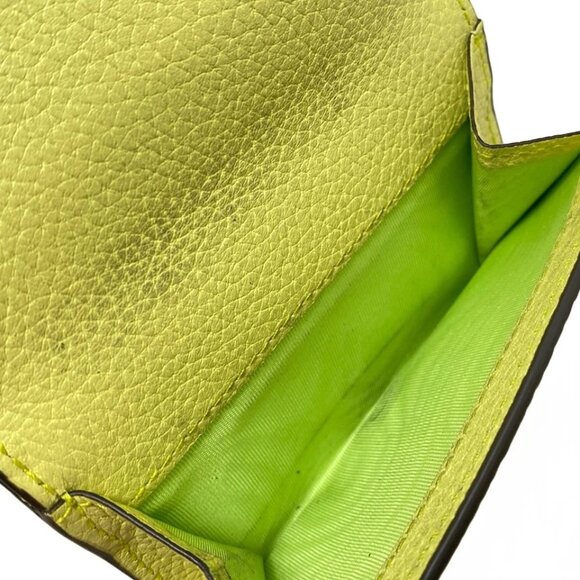 GUCCI - Light Yellow Leather Trifold Wallet 246-080525 - Picture 8 of 9